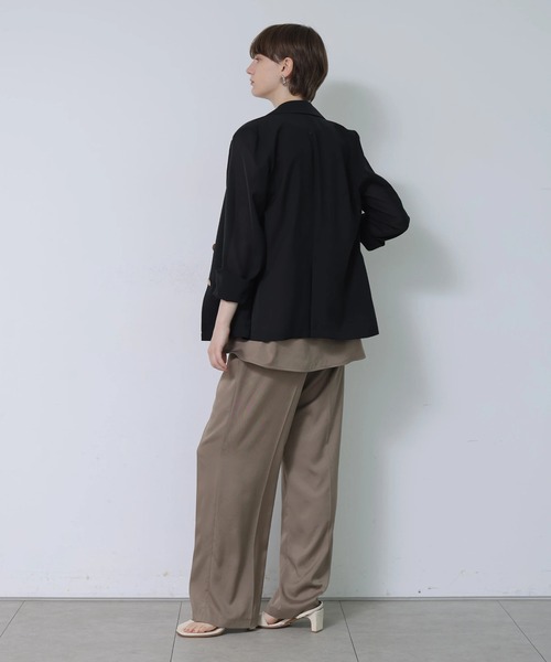 CADUNE(カデュネ)の「サテンパンツ(その他パンツ・レディース・モカ/ブラック・38/36/34)」の18枚目の写真