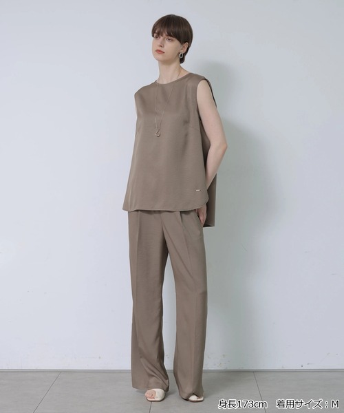 CADUNE(カデュネ)の「サテンパンツ(その他パンツ・レディース・モカ/ブラック・38/36/34)」の19枚目の写真
