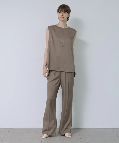 CADUNE(カデュネ)の「サテンパンツ(その他パンツ・レディース・モカ/ブラック・38/36/34)」の20枚目の写真