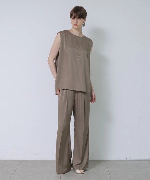 CADUNE(カデュネ)の「サテンパンツ(その他パンツ・レディース・モカ/ブラック・38/36/34)」の21枚目の写真