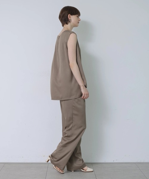 CADUNE(カデュネ)の「サテンパンツ(その他パンツ・レディース・モカ/ブラック・38/36/34)」の22枚目の写真