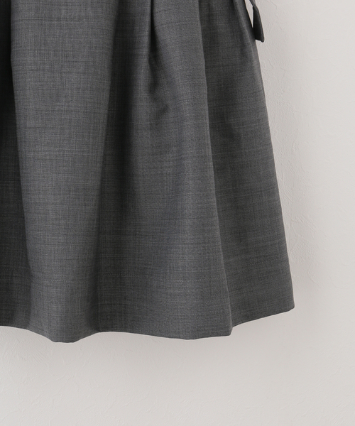 GANNI(ガニー)の「GANNI / ガニー Wool Melange Suiting Belted Long D(ワンピース・レディース・チャコールグレー・32/34)」の8枚目の写真
