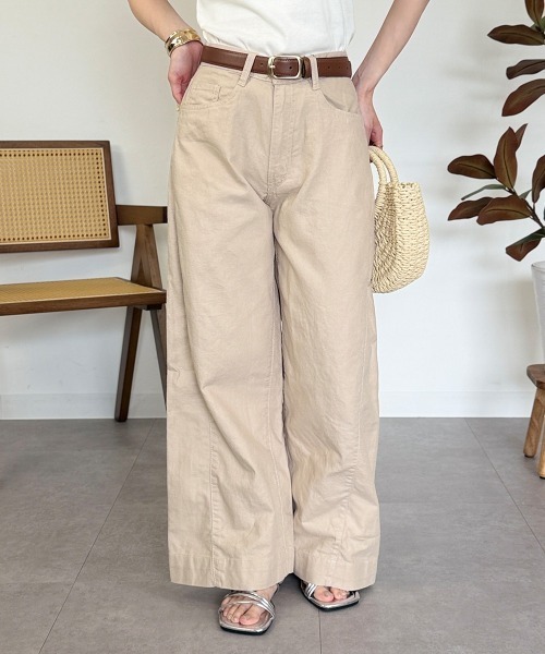 RCD（アールシーディー）の「綿麻サイド切り替えバギーパンツ（その他パンツ・レディース・チャコールグレー/ブラック/ベージュ・3L/L/LL/M/4L）」の19枚目の写真