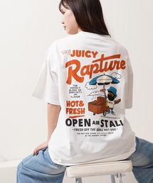 バックサガラ刺繍 プリント Tシャツ / Back-to-Back Embroidered Print T-Shirt