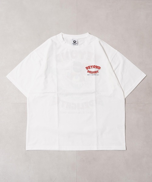1111clothing(ワンフォークロージング)の「バックサガラ刺繍 プリント Tシャツ / Back-to-Back Embroidered Print T-Shirt(Tシャツ/カットソー・メンズ・ホワイト系3/ネイビー/ライトピンク/ターコイズブルー/ホワイト系1/ホワイト系2・M/L)」の12枚目の写真