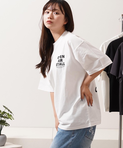 1111clothing(ワンフォークロージング)の「バックサガラ刺繍 プリント Tシャツ / Back-to-Back Embroidered Print T-Shirt(Tシャツ/カットソー・メンズ・ホワイト系3/ネイビー/ライトピンク/ターコイズブルー/ホワイト系1/ホワイト系2・M/L)」の21枚目の写真