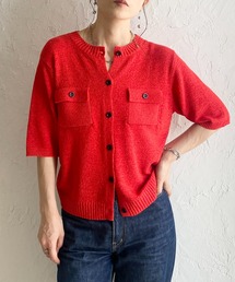 wears｜ウェアーズのカーディガン/ボレロ（レッド/赤色系・ショート丈