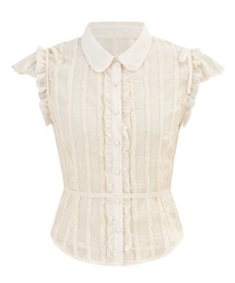 Minimal Frill Sheer Shirt（シャツ/ブラウス）｜andwang（アンドワン