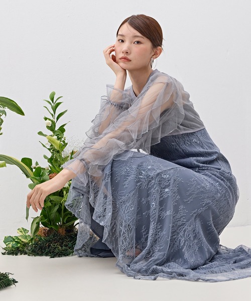 Kana(カナ)の「ボリュームラッフルフリルショートボレロ パーティー 結婚式 お呼ばれ オケージョン(カーディガン/ボレロ・レディース・ブラック/ライトグレー/ベージュ・M)」の16枚目の写真