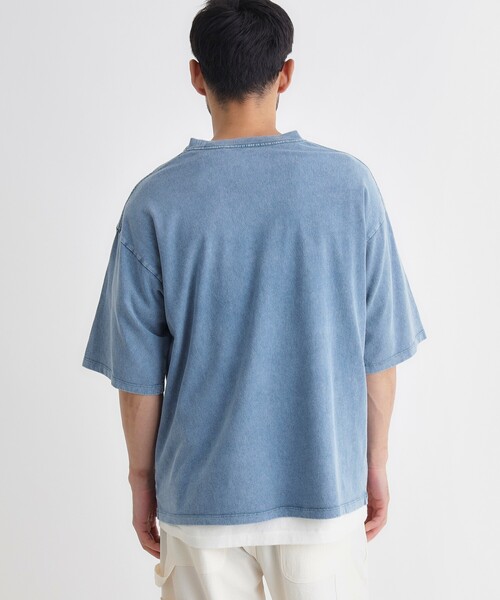 Refurbish(リファービッシュ)の「刺繍フェードTシャツ(Tシャツ/カットソー・メンズ・レッド系2/ブルー系5/ブラック系・06/04/05/03)」の6枚目の写真