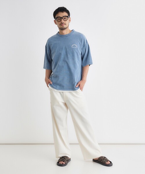 Refurbish(リファービッシュ)の「刺繍フェードTシャツ(Tシャツ/カットソー・メンズ・レッド系2/ブルー系5/ブラック系・06/04/05/03)」の7枚目の写真