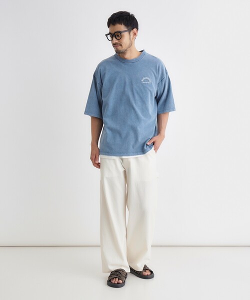 Refurbish(リファービッシュ)の「刺繍フェードTシャツ(Tシャツ/カットソー・メンズ・レッド系2/ブルー系5/ブラック系・06/04/05/03)」の8枚目の写真