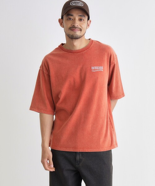 Refurbish(リファービッシュ)の「刺繍フェードTシャツ(Tシャツ/カットソー・メンズ・レッド系2/ブルー系5/ブラック系・06/04/05/03)」の9枚目の写真