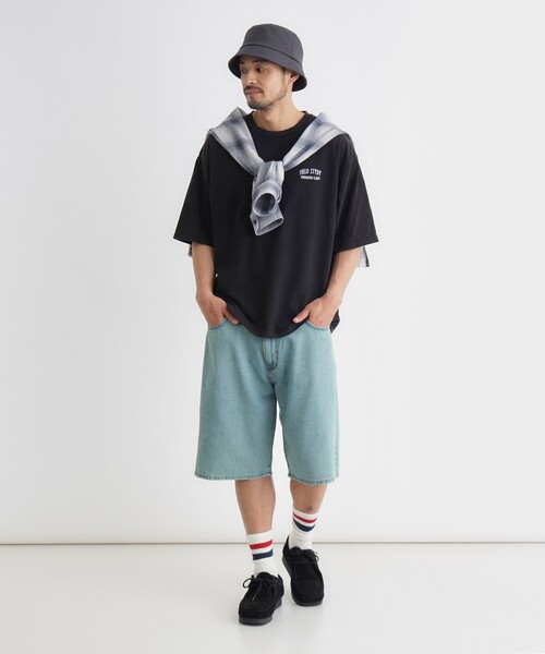Refurbish(リファービッシュ)の「刺繍フェードTシャツ(Tシャツ/カットソー・メンズ・レッド系2/ブルー系5/ブラック系・06/04/05/03)」の17枚目の写真