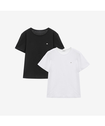 [W][2PACK]ラウンドネックTシャツパッケージ - 3カラー