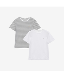 [W][2PACK]ラウンドネックTシャツパッケージ - 3カラー