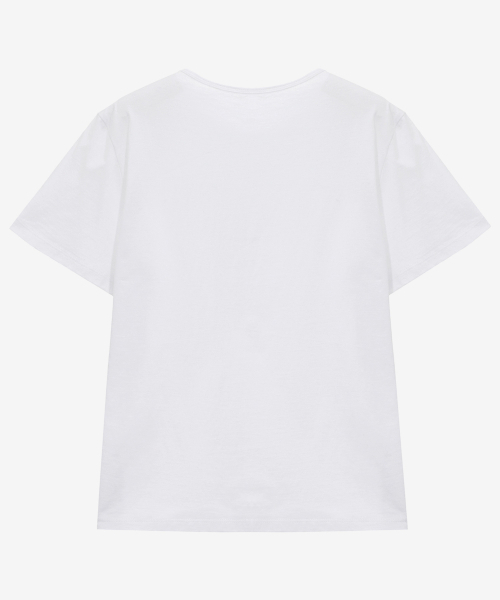 MIND BRIDGE WOMEN（マインドブリッジウーマン）の「[W][2PACK]ラウンドネックTシャツパッケージ - 3カラー（Tシャツ/カットソー・レディース・ブラックミックス/ホワイト×ブラック/ホワイト系その他・55/66）」の9枚目の写真