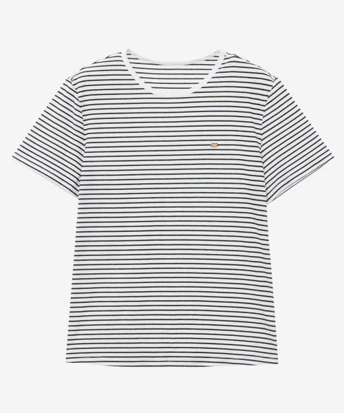 MIND BRIDGE WOMEN（マインドブリッジウーマン）の「[W][2PACK]ラウンドネックTシャツパッケージ - 3カラー（Tシャツ/カットソー・レディース・ブラックミックス/ホワイト×ブラック/ホワイト系その他・55/66）」の10枚目の写真