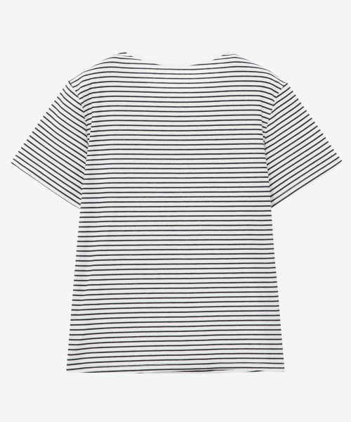MIND BRIDGE WOMEN（マインドブリッジウーマン）の「[W][2PACK]ラウンドネックTシャツパッケージ - 3カラー（Tシャツ/カットソー・レディース・ブラックミックス/ホワイト×ブラック/ホワイト系その他・55/66）」の11枚目の写真