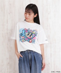エンジェルブルー Tシャツ ステッカーコラージュ