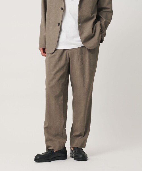 BEAUTY&YOUTH UNITED ARROWS(ビューティーアンドユースユナイテッドアローズ)の「KOMATSU ドビー イージー テーパード パンツ NO.9 ストレッチ 吸水速乾 セットアップ対応(その他パンツ・メンズ・ブラック/ベージュ・M/L/S/XL)」の6枚目の写真