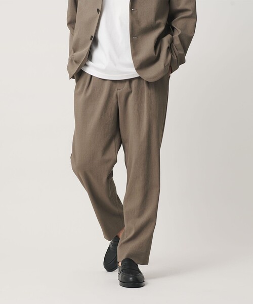 BEAUTY&YOUTH UNITED ARROWS(ビューティーアンドユースユナイテッドアローズ)の「KOMATSU ドビー イージー テーパード パンツ NO.9 ストレッチ 吸水速乾 セットアップ対応(その他パンツ・メンズ・ブラック/ベージュ・M/L/S/XL)」の7枚目の写真