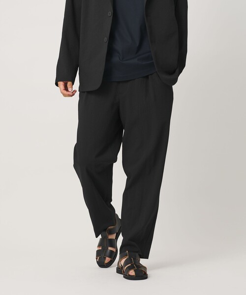 BEAUTY&YOUTH UNITED ARROWS(ビューティーアンドユースユナイテッドアローズ)の「KOMATSU ドビー イージー テーパード パンツ NO.9 ストレッチ 吸水速乾 セットアップ対応(その他パンツ・メンズ・ブラック/ベージュ・M/L/S/XL)」の9枚目の写真