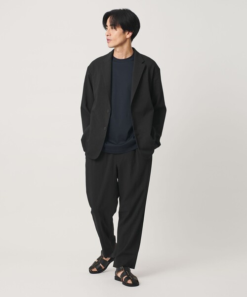 BEAUTY&YOUTH UNITED ARROWS(ビューティーアンドユースユナイテッドアローズ)の「KOMATSU ドビー イージー テーパード パンツ NO.9 ストレッチ 吸水速乾 セットアップ対応(その他パンツ・メンズ・ブラック/ベージュ・M/L/S/XL)」の11枚目の写真