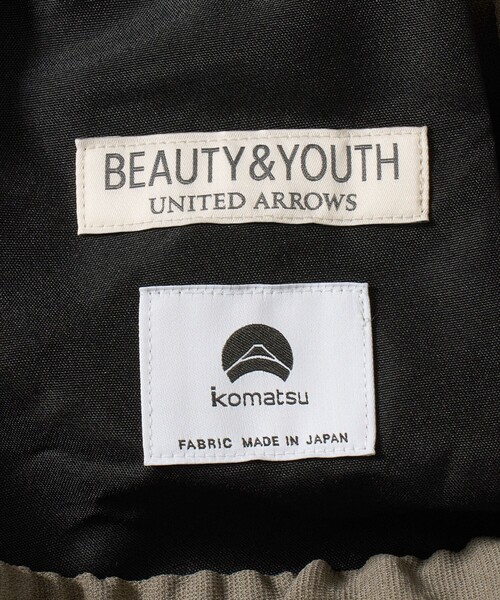 BEAUTY&YOUTH UNITED ARROWS(ビューティーアンドユースユナイテッドアローズ)の「KOMATSU ドビー イージー テーパード パンツ NO.9 ストレッチ 吸水速乾 セットアップ対応(その他パンツ・メンズ・ブラック/ベージュ・M/L/S/XL)」の3枚目の写真