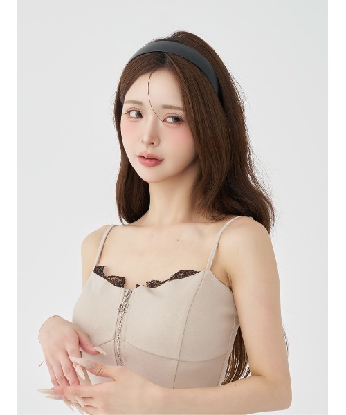 Darich(ダーリッチ)の「レースドッキングコルセットフレアミニワンピース(ワンピース・レディース・ブラック/グレー/ベージュ・FREE/FL)」の12枚目の写真