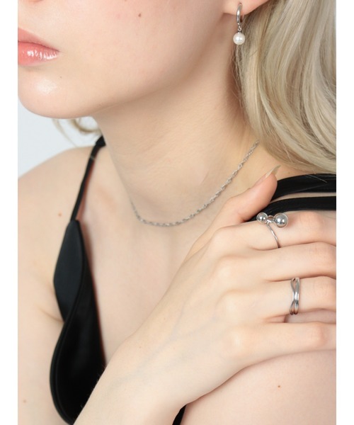 Bilan(ビラン)の「【BILAN】(金属アレルギー軽減)Slim Nuance Curve Ring/スリムニュアンスカーブリング(リング・レディース・シルバー・FREE)」の3枚目の写真