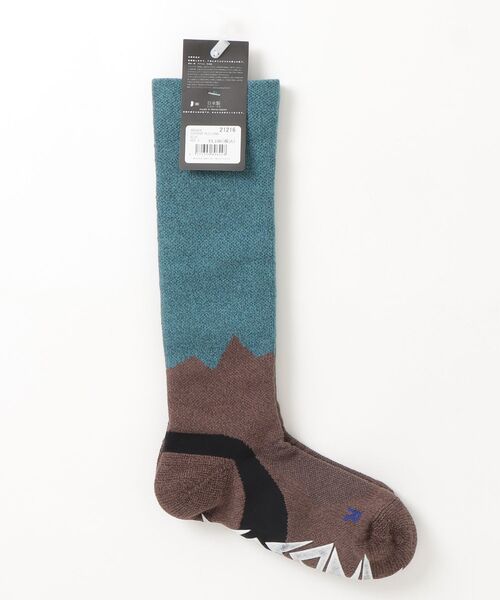 ANDSOX（アンドソックス）の「ANDSOX SUPPORT PILE LONG（ソックス/靴下・メンズ・ブルー・S）」の2枚目の写真