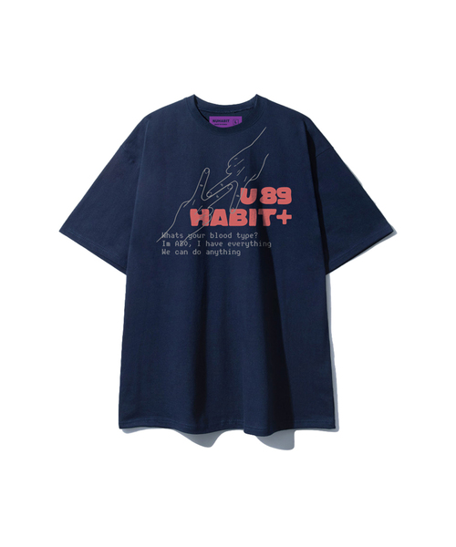 NUHABIT（ニューハビット）の「N/H TYPE89 オーバーサイズ 半袖 (GOS2-6NH1376)（Tシャツ/カットソー・メンズ・ネイビー/ホワイト/ブラック/ライトグレー・MEDIUM/LARGE/X-LARGE）」の4枚目の写真