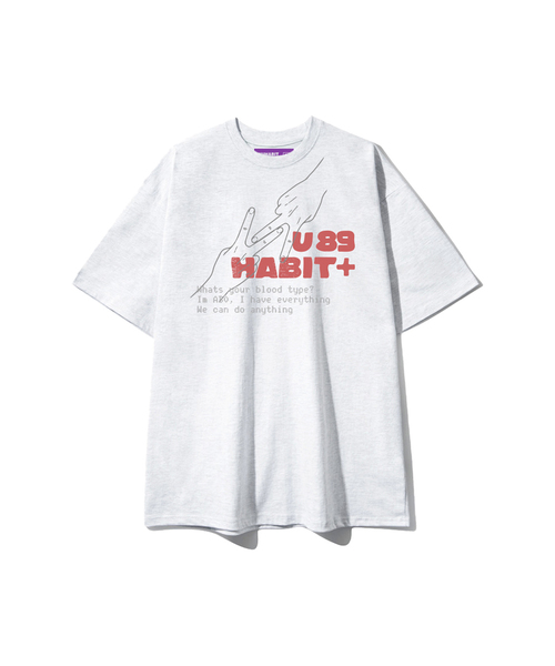 NUHABIT（ニューハビット）の「N/H TYPE89 オーバーサイズ 半袖 (GOS2-6NH1376)（Tシャツ/カットソー・メンズ・ネイビー/ホワイト/ブラック/ライトグレー・MEDIUM/LARGE/X-LARGE）」の3枚目の写真