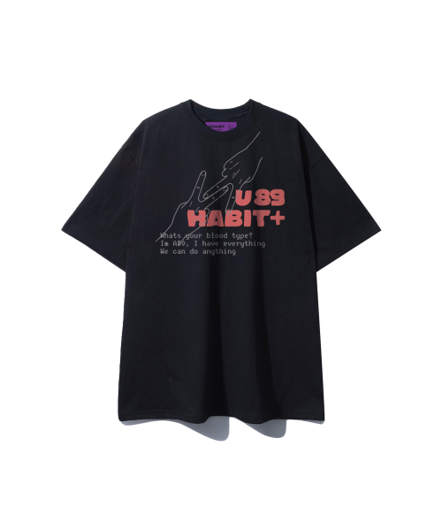 NUHABIT（ニューハビット）の「N/H TYPE89 オーバーサイズ 半袖 (GOS2-6NH1376)（Tシャツ/カットソー・メンズ・ネイビー/ホワイト/ブラック/ライトグレー・MEDIUM/LARGE/X-LARGE）」の5枚目の写真