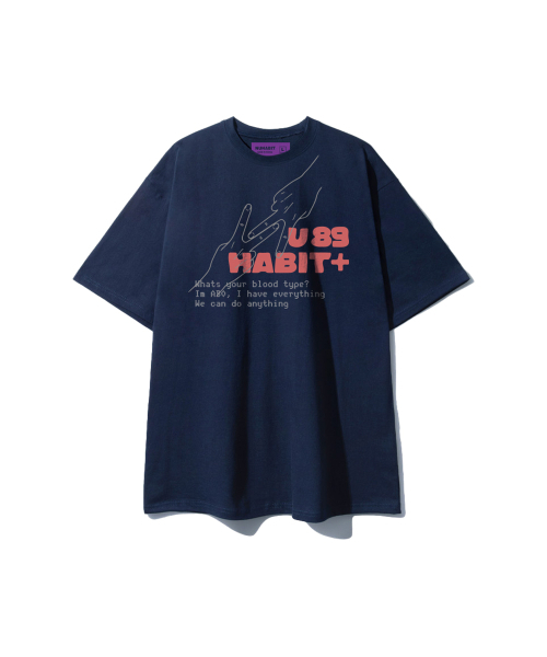 NUHABIT（ニューハビット）の「N/H TYPE89 オーバーサイズ 半袖 (GOS2-6NH1376)（Tシャツ/カットソー・メンズ・ネイビー/ホワイト/ブラック/ライトグレー・MEDIUM/LARGE/X-LARGE）」の6枚目の写真