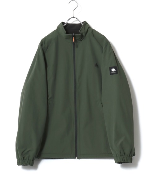 LOGOS（ロゴス）の「2026AW LOGOS/ロゴス ナイロン 撥水 裏配色フリース 2WAY リバーシブル スタンドブルゾン レディース メンズ ジャケット（ブルゾン・メンズ・グリーン/ブラック/ベージュ・M/L/LL）」の18枚目の写真
