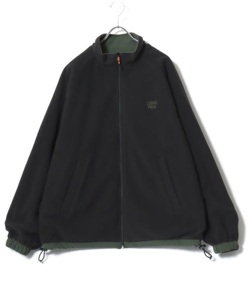 LOGOS（ロゴス）の「2026AW LOGOS/ロゴス ナイロン 撥水 裏配色フリース 2WAY リバーシブル スタンドブルゾン レディース メンズ ジャケット（ブルゾン・メンズ・グリーン/ブラック/ベージュ・M/L/LL）」の20枚目の写真