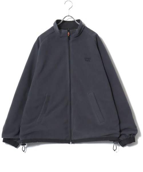 LOGOS（ロゴス）の「2026AW LOGOS/ロゴス ナイロン 撥水 裏配色フリース 2WAY リバーシブル スタンドブルゾン レディース メンズ ジャケット（ブルゾン・メンズ・グリーン/ブラック/ベージュ・M/L/LL）」の12枚目の写真