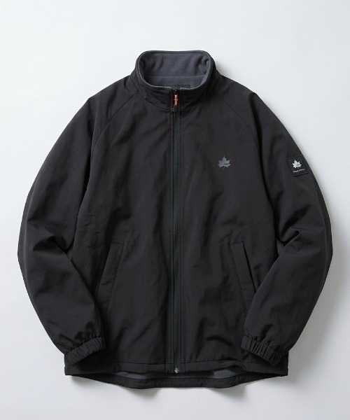 LOGOS（ロゴス）の「2026AW LOGOS/ロゴス ナイロン 撥水 裏配色フリース 2WAY リバーシブル スタンドブルゾン レディース メンズ ジャケット（ブルゾン・メンズ・グリーン/ブラック/ベージュ・M/L/LL）」の4枚目の写真