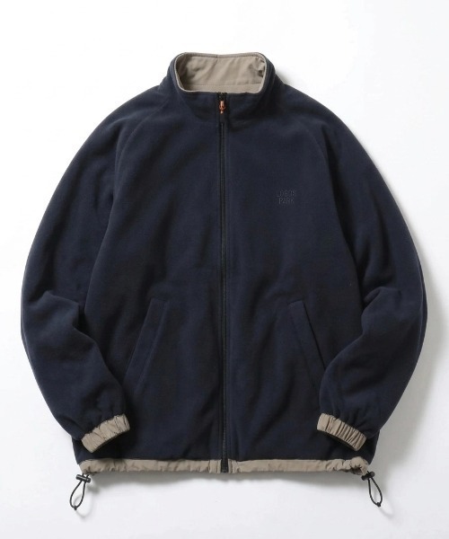 LOGOS（ロゴス）の「2026AW LOGOS/ロゴス ナイロン 撥水 裏配色フリース 2WAY リバーシブル スタンドブルゾン レディース メンズ ジャケット（ブルゾン・メンズ・グリーン/ブラック/ベージュ・M/L/LL）」の7枚目の写真