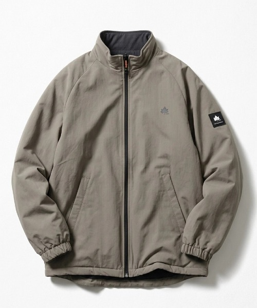 LOGOS（ロゴス）の「2026AW LOGOS/ロゴス ナイロン 撥水 裏配色フリース 2WAY リバーシブル スタンドブルゾン レディース メンズ ジャケット（ブルゾン・メンズ・グリーン/ブラック/ベージュ・M/L/LL）」の6枚目の写真