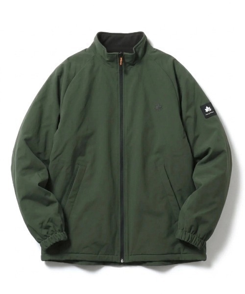 LOGOS（ロゴス）の「2026AW LOGOS/ロゴス ナイロン 撥水 裏配色フリース 2WAY リバーシブル スタンドブルゾン レディース メンズ ジャケット（ブルゾン・メンズ・グリーン/ブラック/ベージュ・M/L/LL）」の8枚目の写真