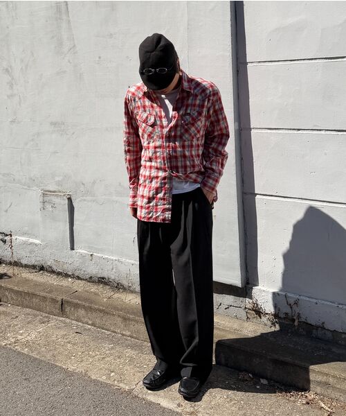 WORK ON BODY OFF（ワークオンボディオフ）の「[夏/四季] アーバンセミワイドスリーピンタックスラックス [ブラック]（スラックス・メンズ・ブラック系1/ブラック系2・MEDIUM/LARGE/X-LARGE）」の19枚目の写真