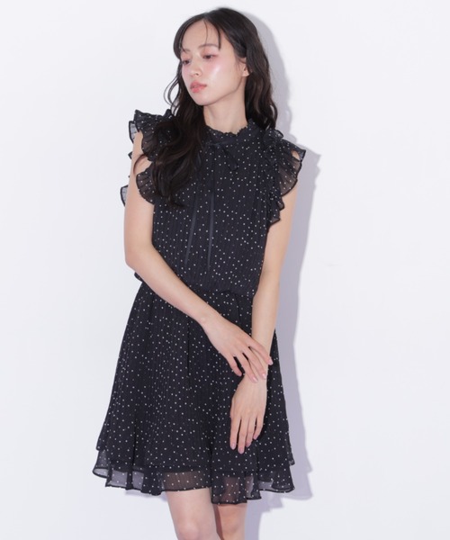 JILL by JILL STUART(ジルバイジルスチュアート)の「ドットプリーツミニワンピース(ワンピース・レディース・ブラック系その他/ホワイト系その他・FREE)」の22枚目の写真