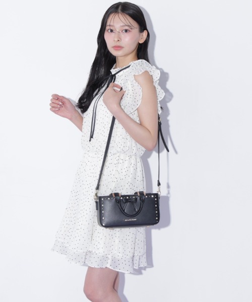 JILL by JILL STUART(ジルバイジルスチュアート)の「ドットプリーツミニワンピース(ワンピース・レディース・ブラック系その他/ホワイト系その他・FREE)」の10枚目の写真