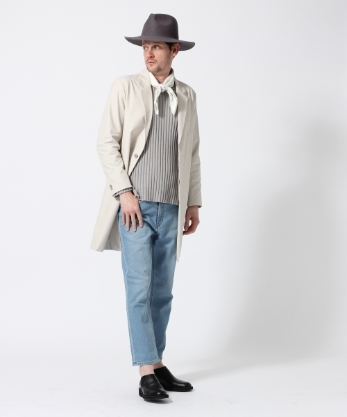 HARE（ハレ）の「チェスターコート(HARE)（チェスターコート・メンズ・ベージュ/ブラック/カモフラージュ・SMALL/MEDIUM/LARGE）」の5枚目の写真