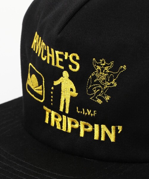 BEAMS T(ビームスティー)の「RWCHE / TRIPPIN CAP(キャップ・メンズ・ブラック・ONE SIZE)」の4枚目の写真