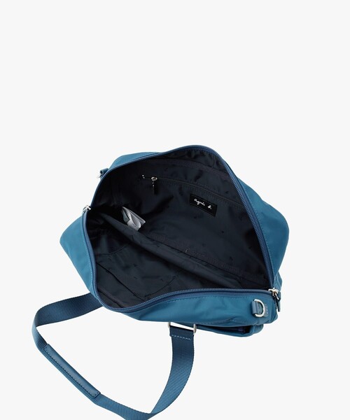 agnes b.（アニエスベー）の「ナイロン 2way スモール ボストンバッグ "My bag" RAT01-12（ボストンバッグ・レディース・グリーン・FREE）」の4枚目の写真
