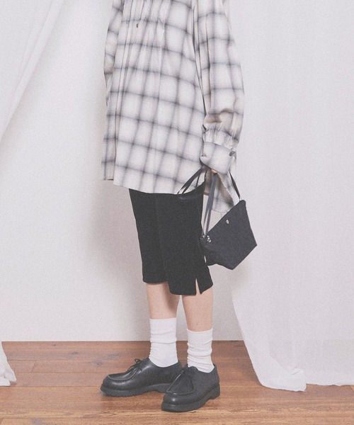fig London(フィグロンドン)の「Lady velour capri pants(その他パンツ・レディース・ブラック/ダークブラウン・FREE)」の9枚目の写真